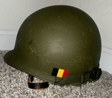 Metal Belgian Military Helmet 1974 picture