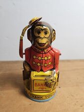 Vintage J CHEIN Made in USA Monkey Coin Mechanical Bank Very Good Condition  picture
