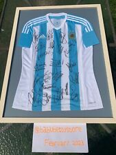 Original Signed T-shirt  ADIDAS messi Mascherano, Di Maria ARGENTINA team ⭐️⭐️⭐️ picture