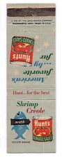 c1950s~Hunt’s Tomato Sauce~Shrimp Creole Recipe~MCM~Vintage Matchbook Cover picture