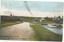 Postcard ME Area Lake Mooselookmeguntic c1907 Boat Dock House Road Antique picture