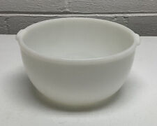 Vintage Glasbake Made For  Sunbeam 9 Inch  White Milk Glass  Mixing Bowl picture