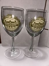 Chateau Huffman Hoffman Winery Emmaus House Marthasville Mo Set Of  Two Glasses picture