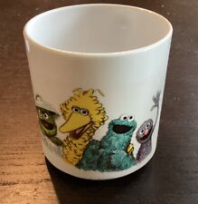 Vintage 1971 1978 Muppets Sesame Street Big Bird Oscar Cookie Grover Plastic Cup picture