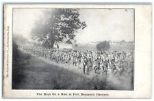 c1905 Fort Benjamin Harrison Indianapolis Indiana IN Boys on a Hike WW1 Postcard picture