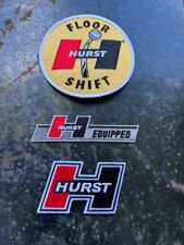HURST FLOOR SHIFT HURST EQUIPPED VINTAGE PATCH LOT OF 3 PIECES picture