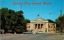 Greetings Lovelock Pershing County Courthouse 1950's   Nevada Chrome Postcard 9H picture