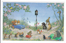 Vtg Postcard At The Traffic Lights By Molly Brett Anthropomorphic Animals ~Pa345 picture