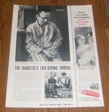 1957 ARTICLE ~ LYLE LEWIS LEE A DIABETIC'S LIFE GIVING ORDEAL Pill Vs Needle picture