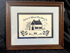 Vintage Pfaltzgraff Yorktowne Home Is Where the Heart Is Wooden frame (B036) picture