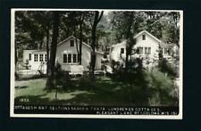 Coloma Wisconsin WI 1953 RPPC Lundberg Cottage 6 & 7, Pleasant Lake, Colorized picture