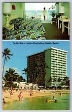 Postcard HI Pacific Beach Hotel Overlooking Waikiki Beach Photo Multi View picture