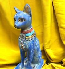 RARE ANTIQUE ANCIENT EGYPTIAN Bastet Statue Goddess of Mercy Cat Egyptian BC picture