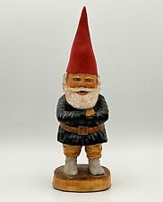 Vintage Gnome Hand Carved Wood Folk Art 9