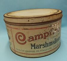 Antique 1920s Campfire Marshmallows -The Original Food - 5 lbs.  Litho Tin picture
