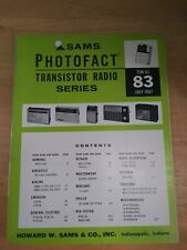 Sams Photofact Transistor Radio Series TSM-83 July 1967 picture
