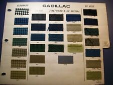 1973 Cadillac & Eldorado car upholstery sample set picture