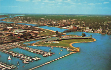 Oshkosh WI, Pioneer Inn Marina, Ki Ni Island, Advertising, Vintage Postcard picture