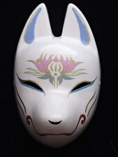Fox Face Mask Keshi Kitsune Komendo Hand Painted Cosplay Handmade from Japan picture