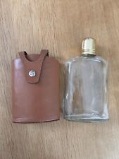 Vintage Glass Flask with Leather Jacket picture