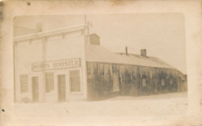 Dorris Booster Newspaper Building Winter in Dorris, California RPPC c.1910 picture