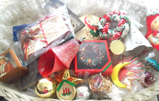 Vintage Christmas Ornaments - 20 PRE-OWNED ASSORTED - VARIOUS SIZES & COLORS picture