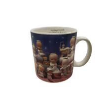 vintage enesco 1996 precious moments holiday/christmas themed stoneware coffee m picture