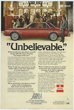 Dodge Aspen Small Sedan With Style of Fine European Road Car 1976 Vintage Ad  picture