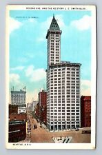 Seattle WA-Washington, Forty Second Story L.C Smith Building, Vintage Postcard picture