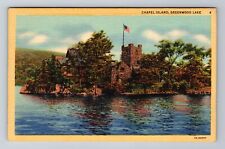 Greenwood Lake NY-New York, Chapel Island, Antique, Vintage Postcard picture