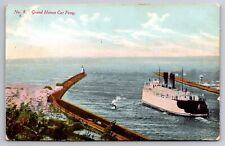 Grand Haven Car Ferry Michigan MI 1911 Postcard picture