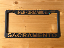 Vintage Performance Sacramento Plastic License Plate Frame Chevrolet Chevy picture