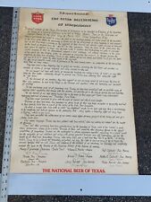 Lone Star Beer proposed revision of the Texas declaration Poster - San Antonio, picture