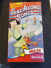 Rare NEW Sealed DISNEY Sing Along Songs VHS Tape MULAN Honor To Us All picture
