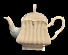 Peppertree Tabletops Vintage Porcelain Solid white Design Tea Ware Teapot picture