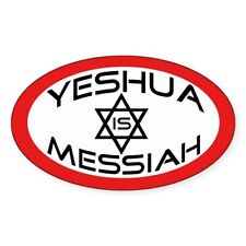 CafePress Yeshua Is Messiah Oval Sticker Sticker (Oval) (24649334) picture