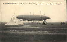 Military Balloon Aerostation Dirigible LEBAUDY Camp De Satory Versailles WWI PC picture