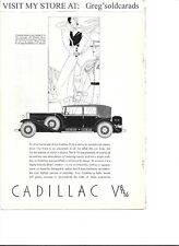 1932 Cadillac V-16 Sedan vintage print ad:  