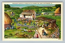 Gettysburg PA-Pennsylvania, Emergency Hospital During Battle, Vintage Postcard picture