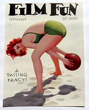 September 1932 Film Fun Magazine COVER ONLY by Enoch Bolles - A Passing Fancy picture