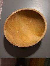 Vintage Primative Wooden Bowl 11”x10 1/2