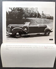Vintage 1937 Derham Body Model C-15 Chassis Automobile Photo 8 x 10 w/ Info picture