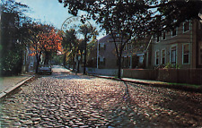 Postcard Nantucket, ME: Scenic Cobblestone Main St., Historic Homes, Whaling Era picture