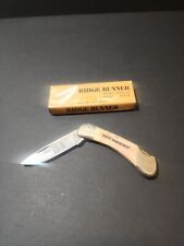 Vintage Taylor Cutlery Elk Horn Ridge Runner Waste Management Engraved Knife picture