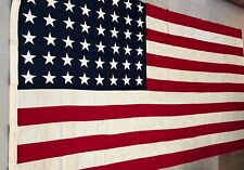 Rare Vintage 48 Star American Flag By Valley Forge Flag Co. 5'x9' 1/2 Feet  picture