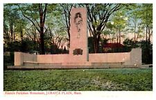 postcard Francis Parkman Monument Jamaica Plain Massachusetts A1444 picture