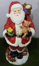 Christmas Santa Lge Vintage Dillards Traditional Santa Figurine 20 Inches Tall picture