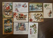Vintage Christmas Postcards ~ 1913, 1914 & 1920~9 Postcards Total~ picture