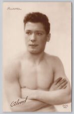 RPPC Handsome Shirtless Male Boxer Postcard Boxer French 