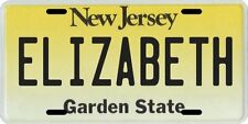 Elizabeth New Jersey Aluminum License Plate picture